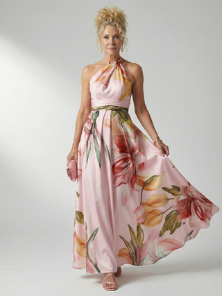 Amiel™ Light Floral Maxi Dress