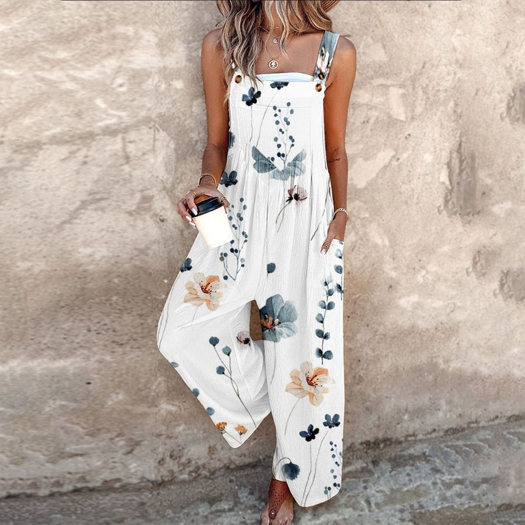 Cozy Printed Overalls