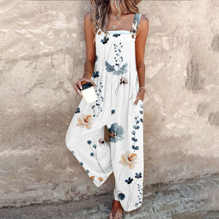 Cozy Printed Overalls