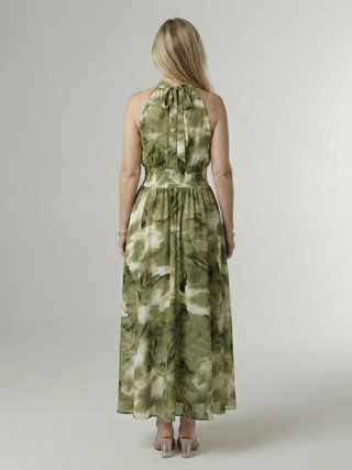 Sylin™ Gathered Halter Midi Dress