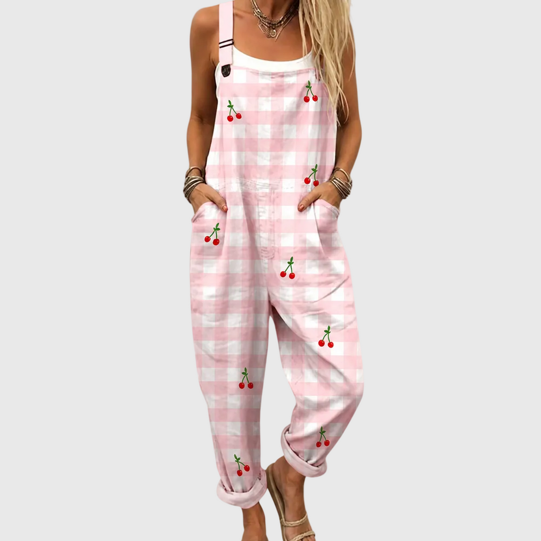 Cozy Graphic Overalls
