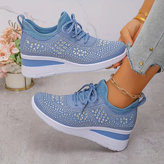 Giselle – Rhinestone-Embellished Orthopedic Sneakers
