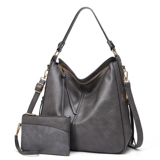 Vivian | Leather Hobo Bag + FREE Pouch Wallet