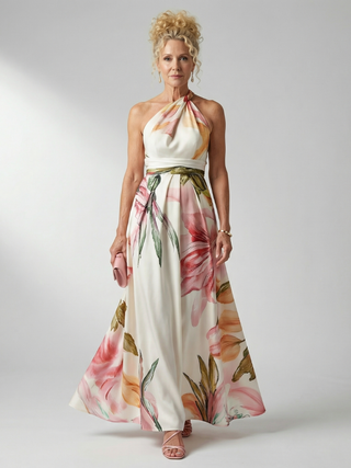 Amiel™ Light Floral Maxi Dress