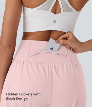 SoftlyZero™ Airy Super High Waisted 2-in-1 InstantCool Yoga Shorts 7" with Pockets