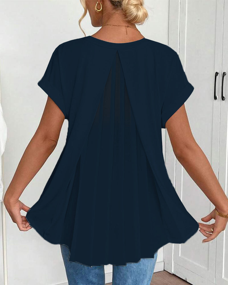 Estella - Unisex Patchwork Short Sleeve Tee