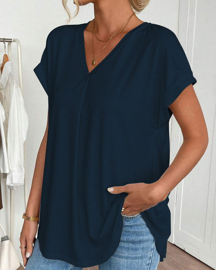 Estella - Unisex Patchwork Short Sleeve Tee