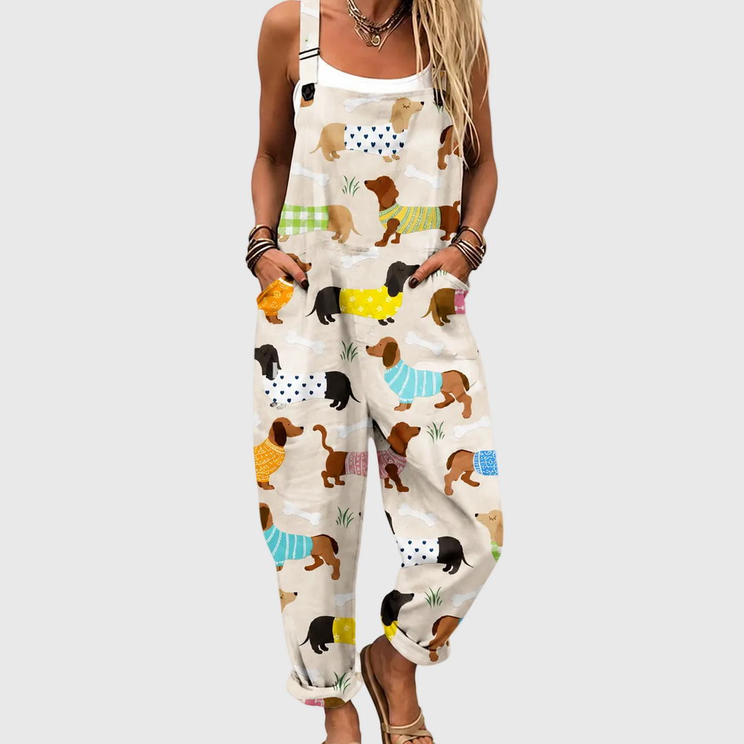 Cozy Patterned Jumpsuit