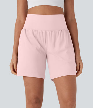 SoftlyZero™ Airy Super High Waisted 2-in-1 InstantCool Yoga Shorts 7" with Pockets