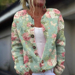 Anja™ Knitted Cardigan with Print