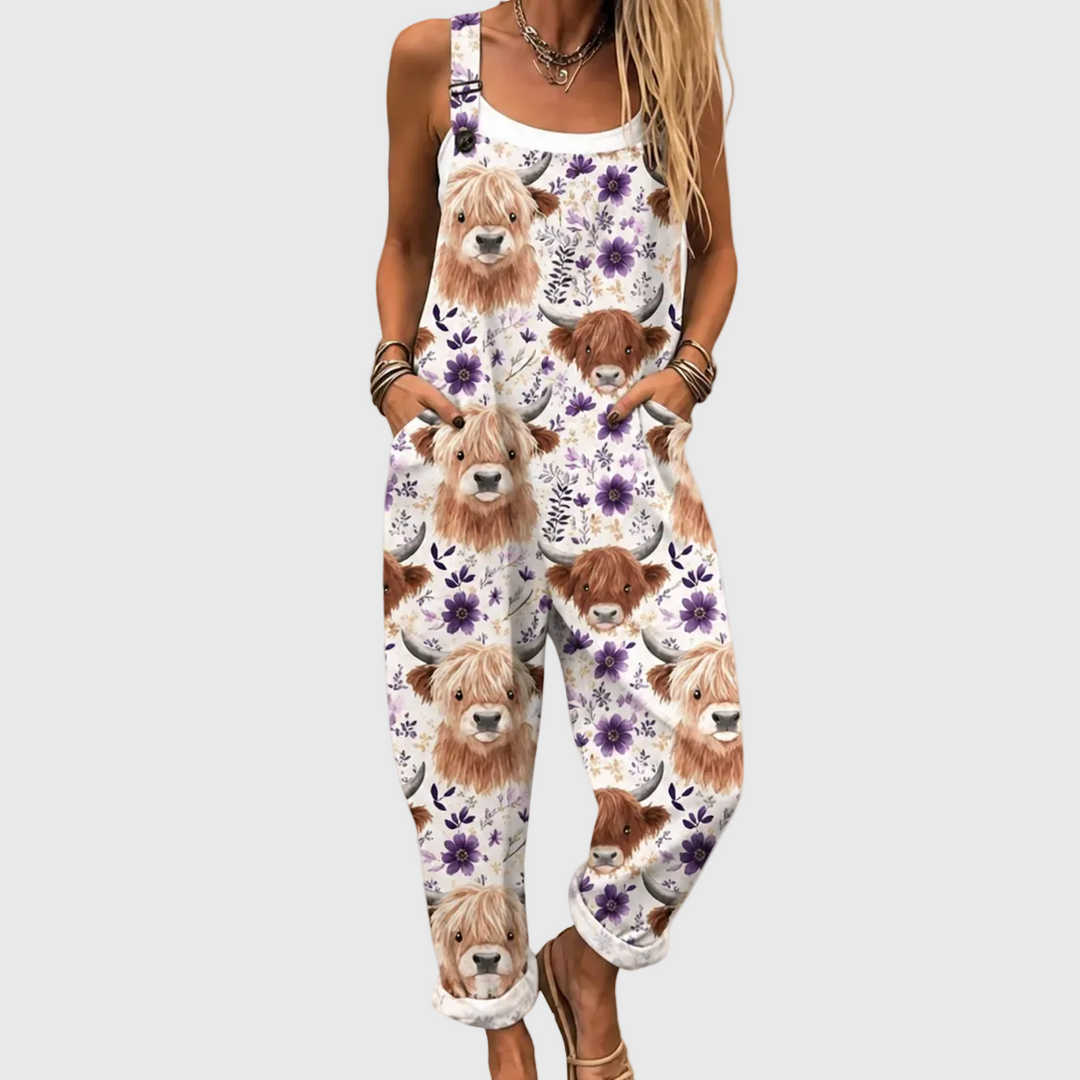 Cozy Printed Jumpsuit