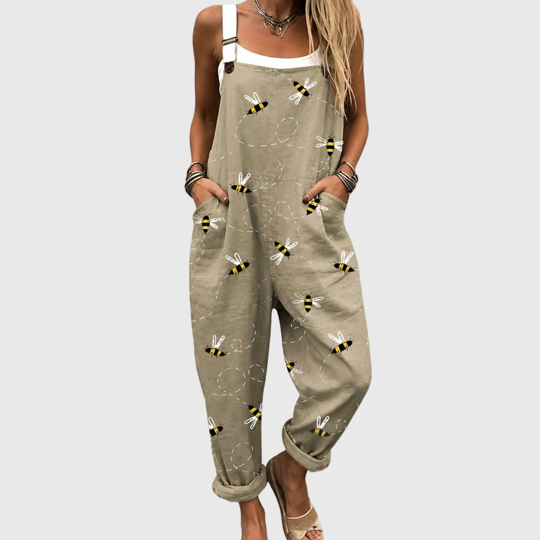 Cozy Graphic Overalls