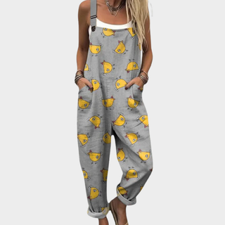 Cozy Patterned Jumpsuit