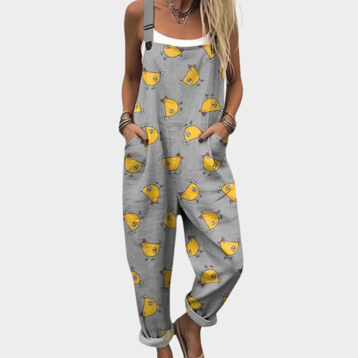 Cozy Patterned Jumpsuit