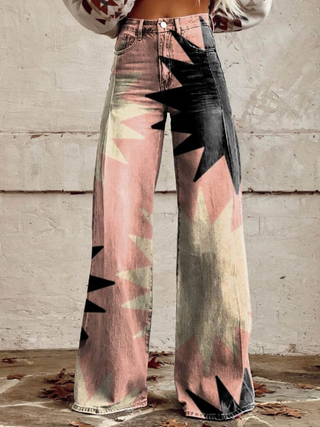 Sophia™ - Pink Explosion Wide Leg Pants