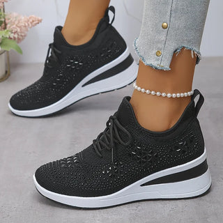 Giselle – Rhinestone-Embellished Orthopedic Sneakers