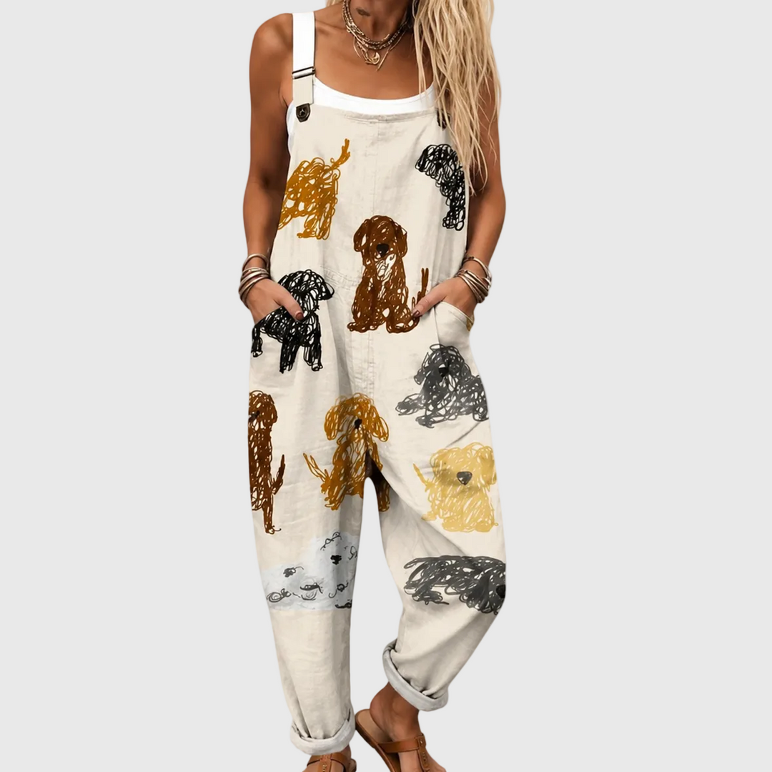 Cozy Printed Jumpsuit
