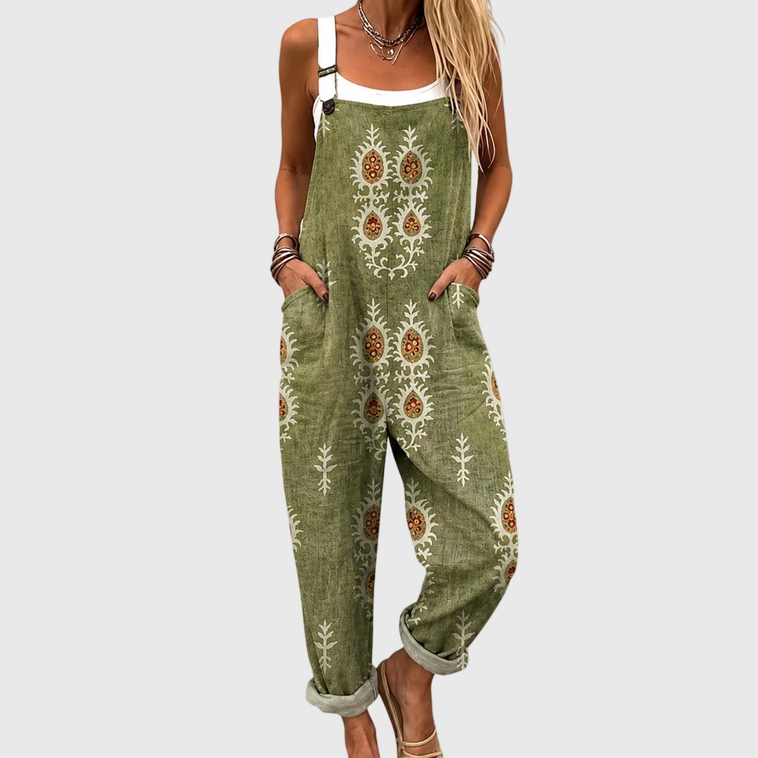Cozy Graphic Overalls