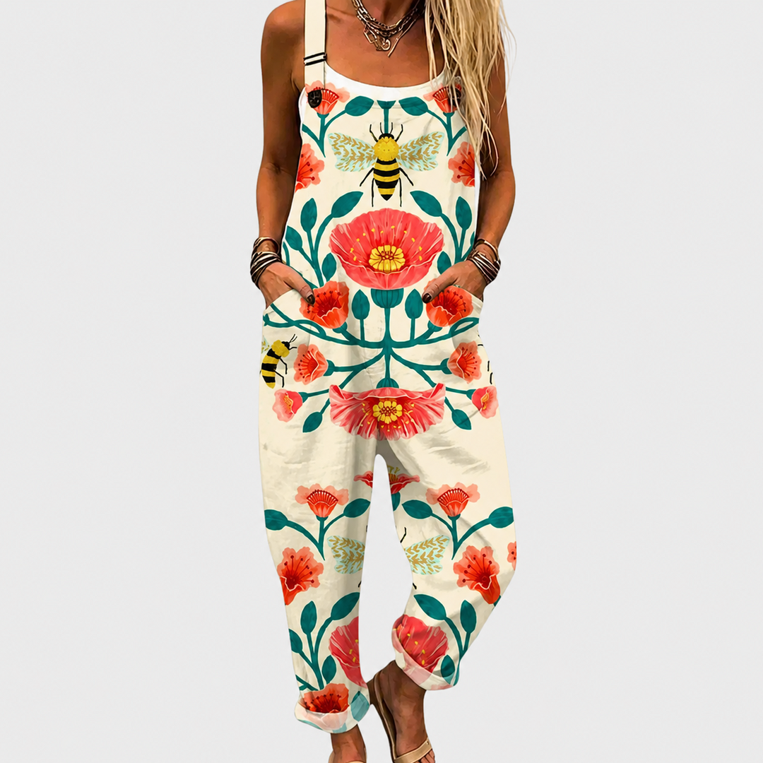 Cozy Patterned Jumpsuit