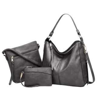 Victoria | Luxury Leather 3-Piece Bag Set