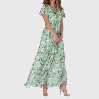 Calindra™ | Graceful Floral Maxi Dress
