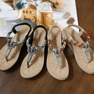 Palermo Comfort Beaded Wedge Sandals