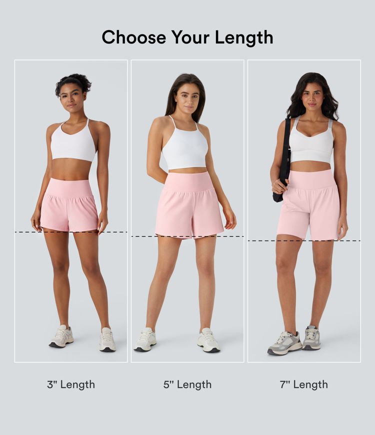 SoftlyZero™ Airy Super High Waisted 2-in-1 InstantCool Yoga Shorts 7" with Pockets