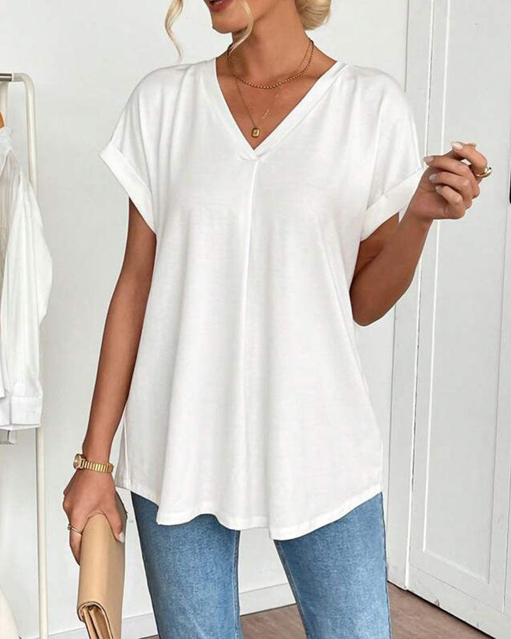 Estella - Unisex Patchwork Short Sleeve Tee