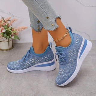 Giselle – Rhinestone-Embellished Orthopedic Sneakers