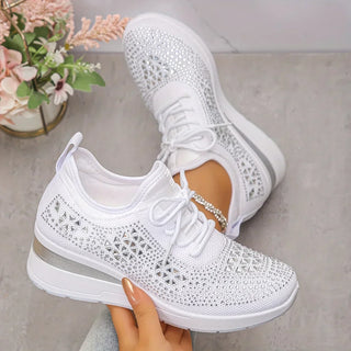 Giselle – Rhinestone-Embellished Orthopedic Sneakers