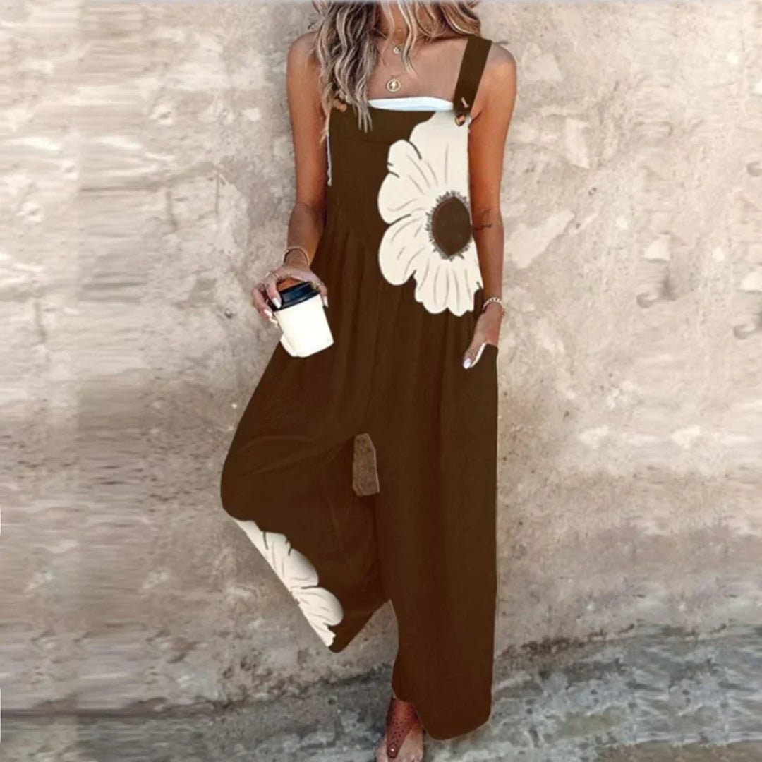 Cozy Printed Overalls