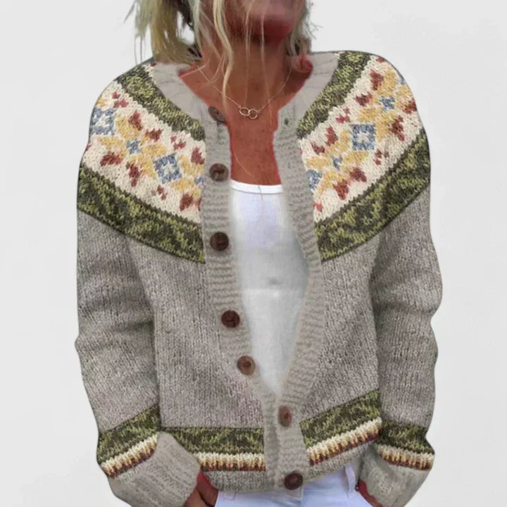 Liranya™ | Classic Patterned Cardigan