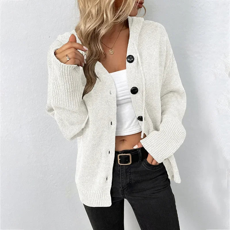 Briallen™ | Elegant Hooded Cardigan
