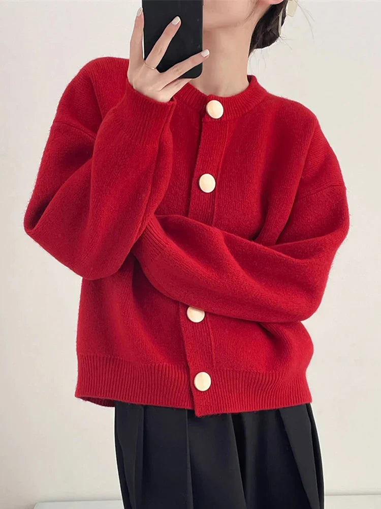 Tahlia™ | Minimal Button Cardigan