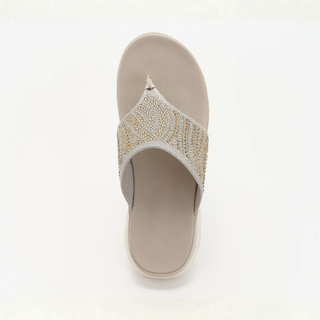 Stella Crystal Knit Thong Sandals – Stretch Into Pure Comfort
