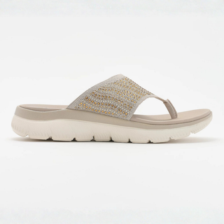 Stella Crystal Knit Thong Sandals – Stretch Into Pure Comfort