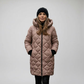 Claire | Quilted Hooded Long Coat
