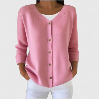 Norabella™ | Classic V-Neck Cardigan