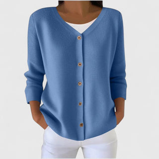 Norabella™ | Classic V-Neck Cardigan