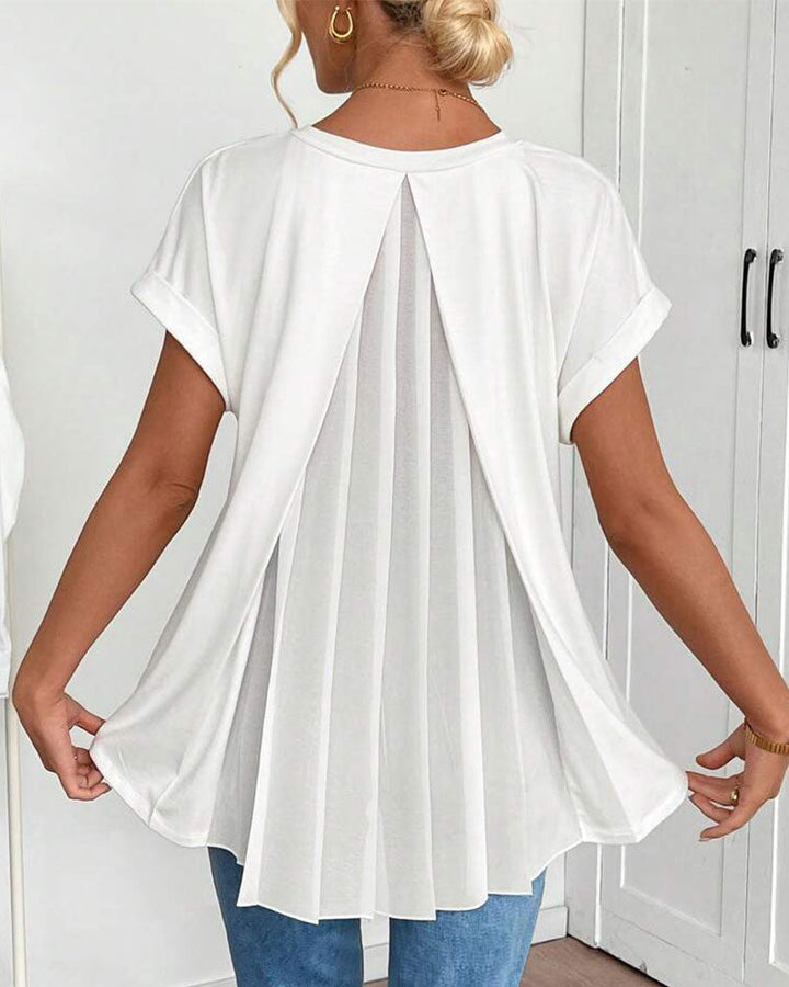 Estella - Unisex Patchwork Short Sleeve Tee