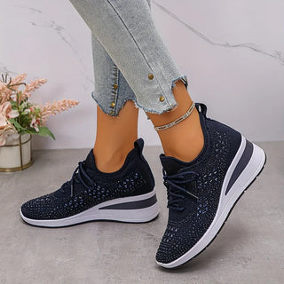 Giselle – Rhinestone-Embellished Orthopedic Sneakers