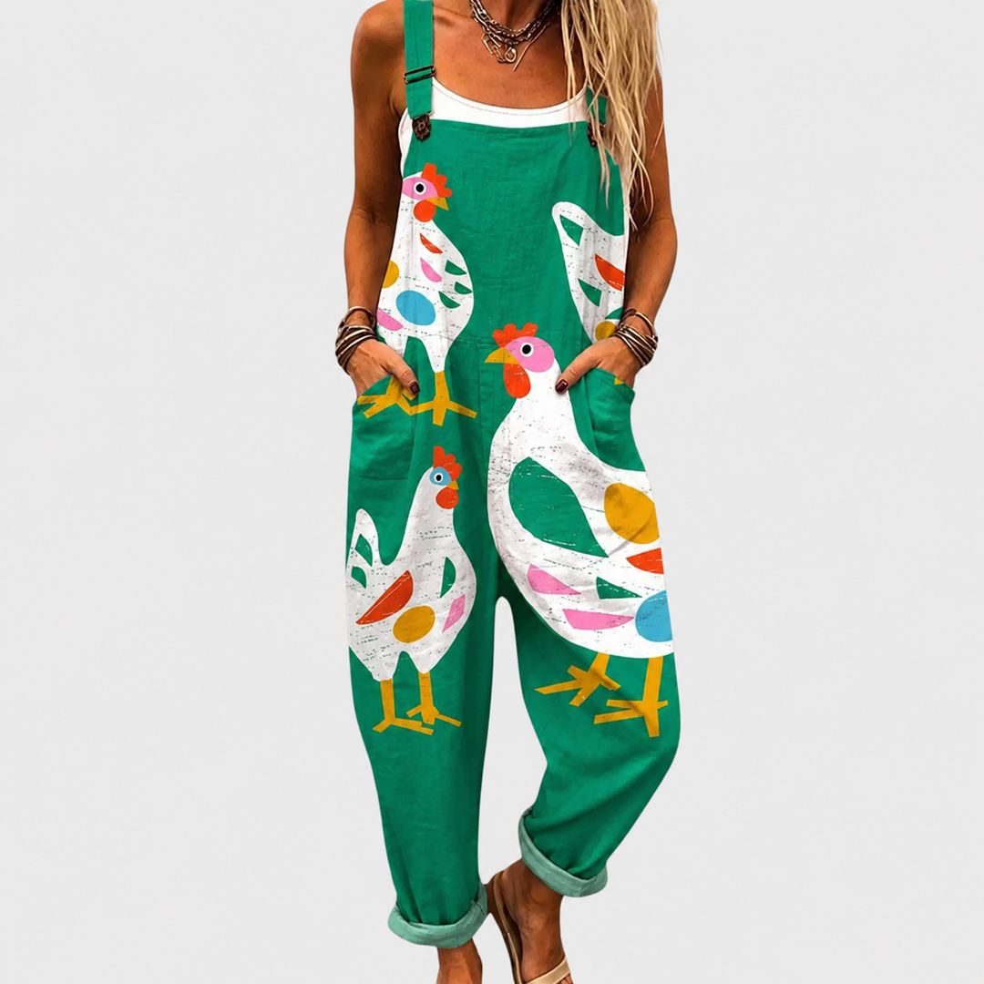 Cozy Graphic Jumpsuit