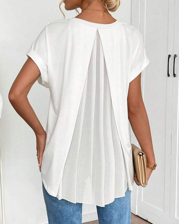 Estella - Unisex Patchwork Short Sleeve Tee