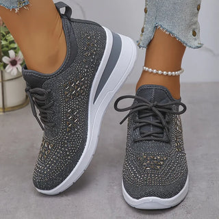 Giselle – Rhinestone-Embellished Orthopedic Sneakers