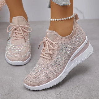 Giselle – Rhinestone-Embellished Orthopedic Sneakers