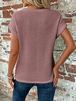 Clarissa - Chic Round Neck Blouse