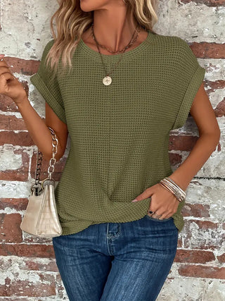 Clarissa - Chic Round Neck Blouse