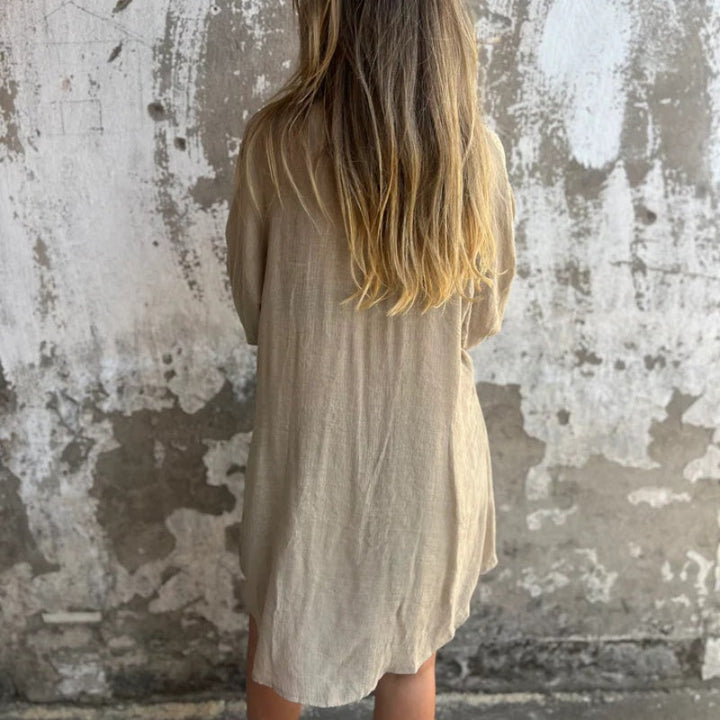 Alora - Long Sleeve Shirt and Shorts Set for Women