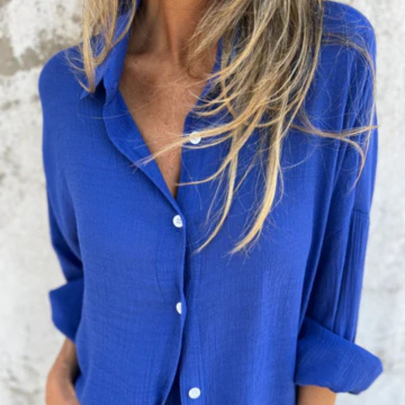 Alora - Long Sleeve Shirt and Shorts Set for Women