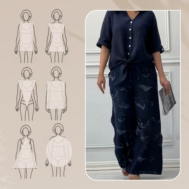 Penelope - Two-Piece Set Cardigan and High-Waisted Pants